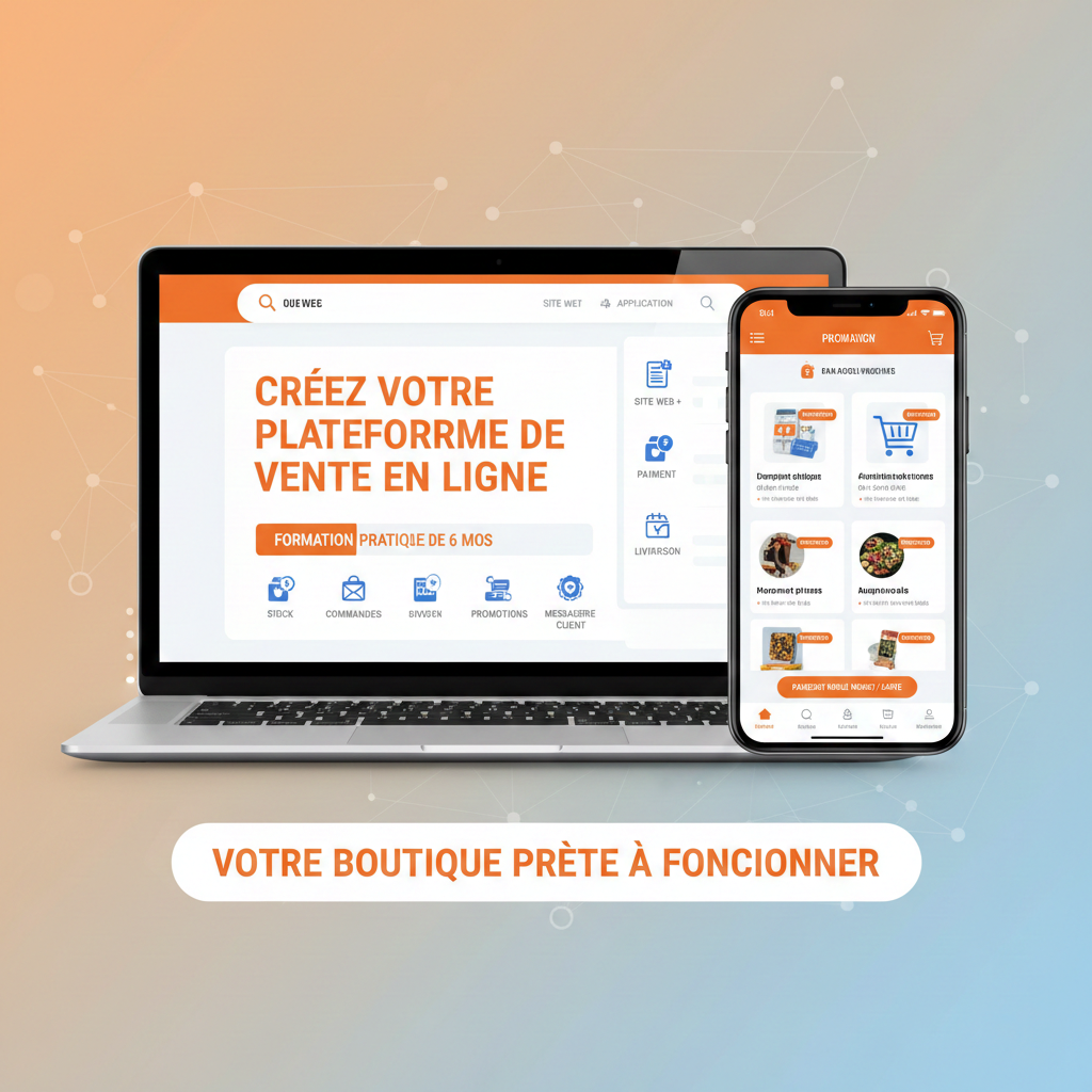 Créez votre plateforme de vente en ligne (web ou mobile)